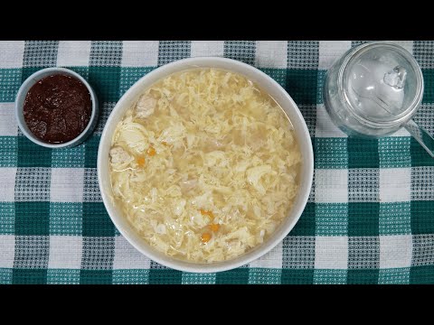 Homemade Chicken Corn Egg Drop Soup | Step-by-Step Tutorial