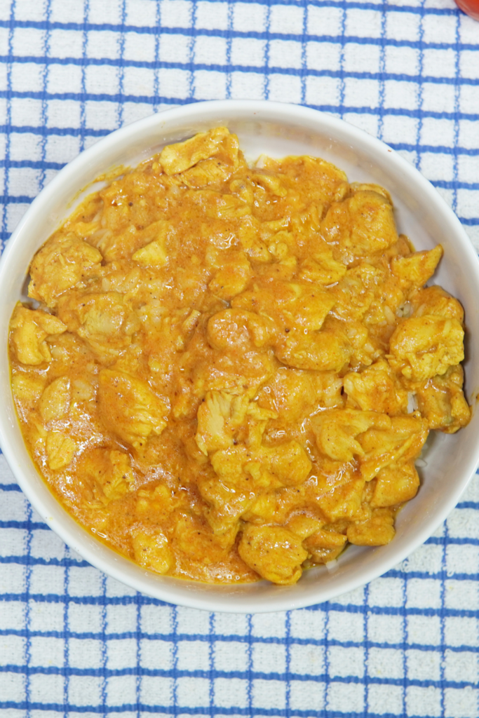 Cooking the Butter Chicken