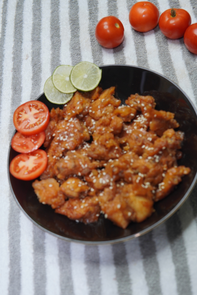 Cooking the Sesame Chicken