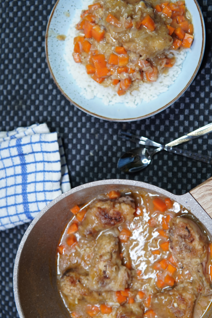 Cooking the Smothered Chicken