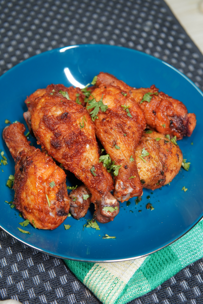 Baking the Paprika Chicken Drumsticks