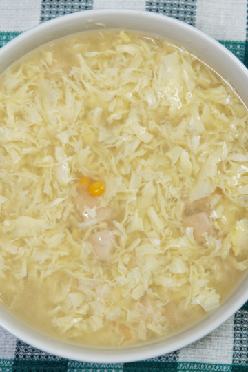 Chicken Corn Egg Drop Soup Recipe