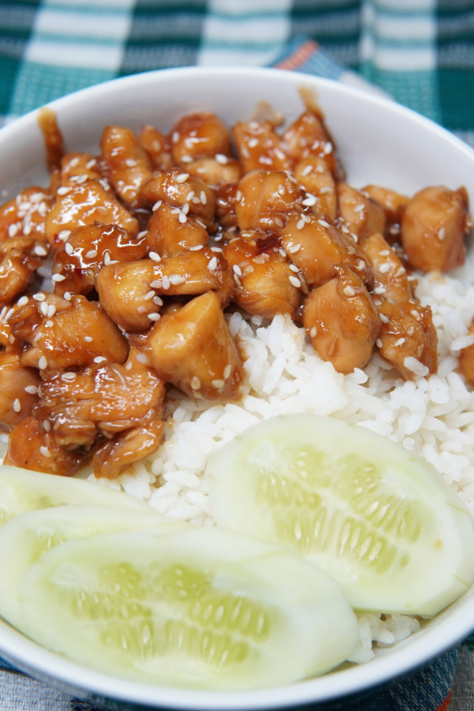 Cooking the Bourbon Chicken