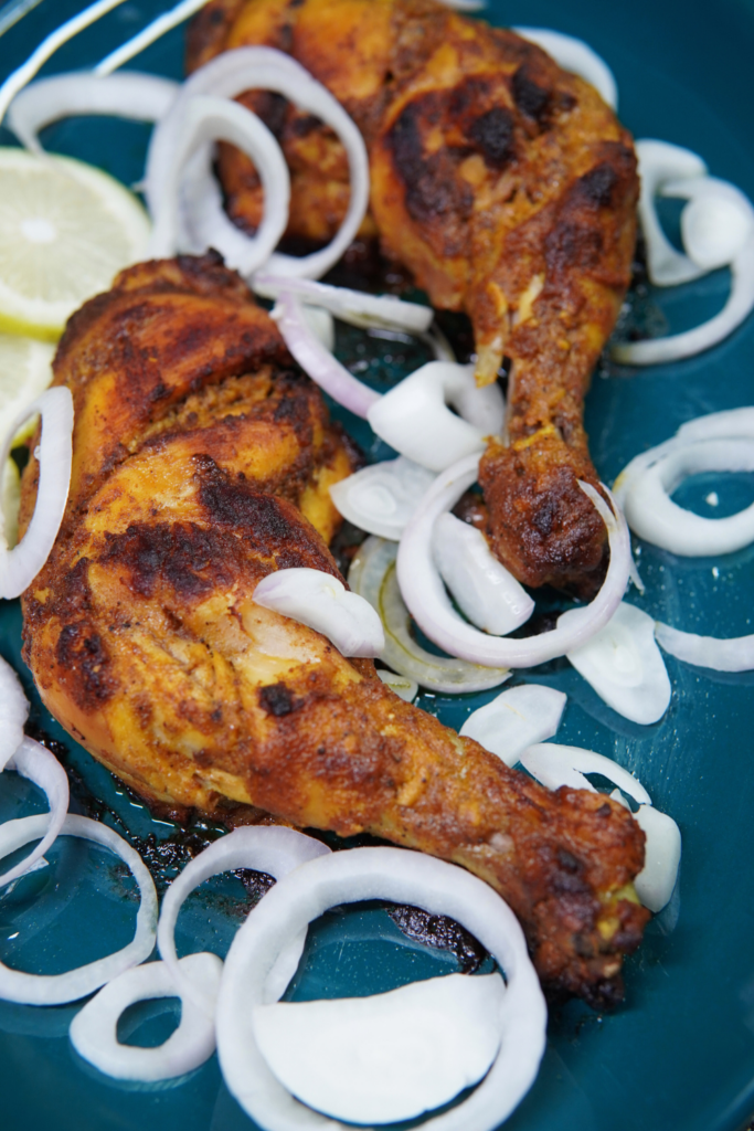 Cooking the Tandoori Chicken