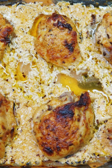 Lemon Garlic Greek Yogurt Marinated Chicken Recipe