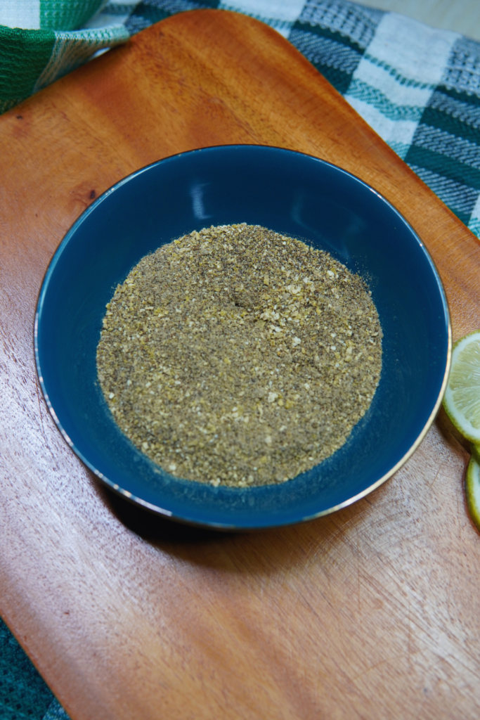 Preparing the Homemade Lemon Pepper Seasoning