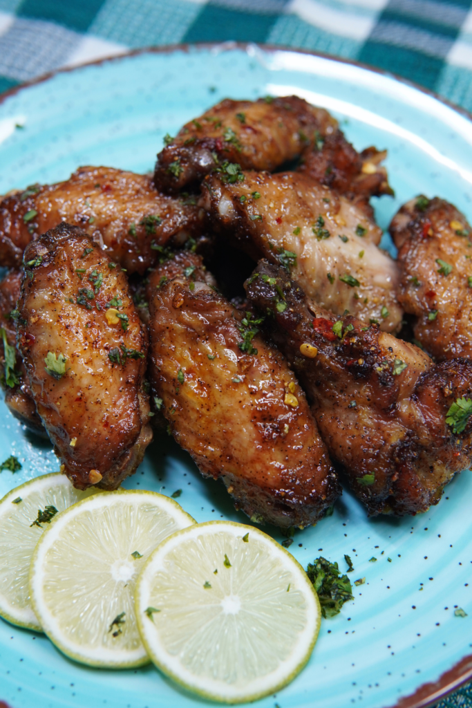 Serving the Honey Lemon Pepper Wings