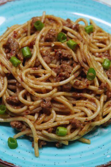 Asian Ground Beef Noodles Recipe