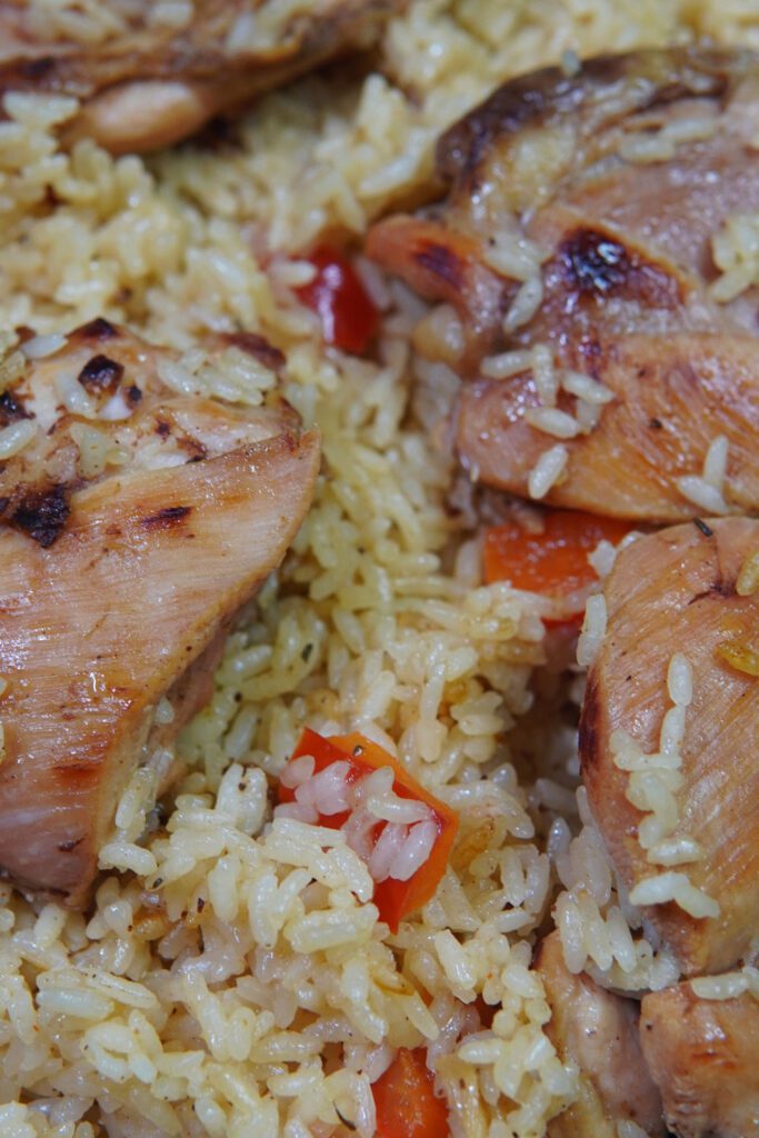 Cooking the Caribbean Jerk Chicken and Rice