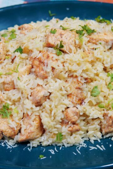 Garlic Parmesan Chicken and Rice Recipe