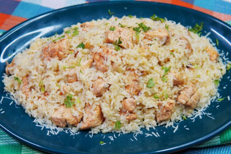 Garlic Parmesan Chicken and Rice Recipe