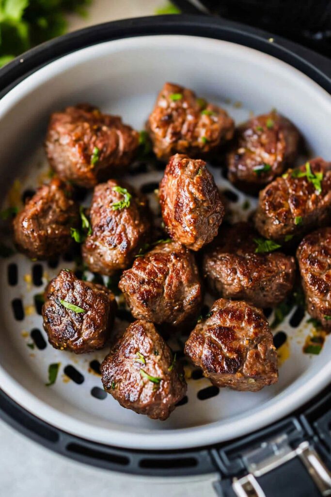 Air Fry the Steak Bites