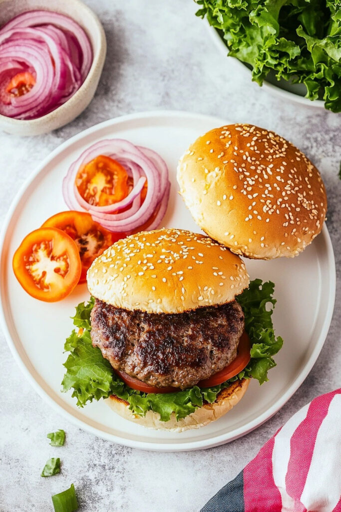 Air Fryer Burgers