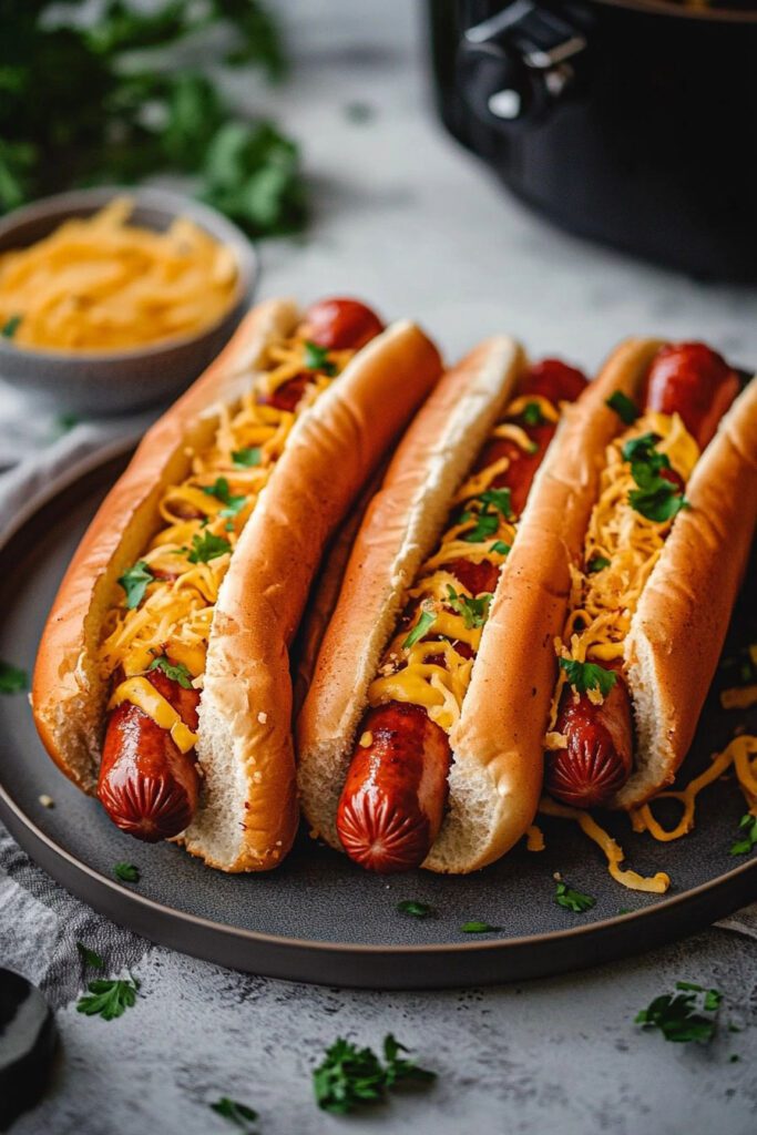 Air Fryer Hot Dogs