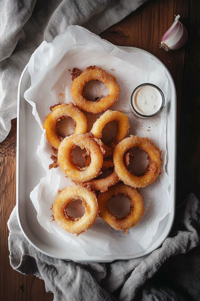 Air Frying the Onion Rings