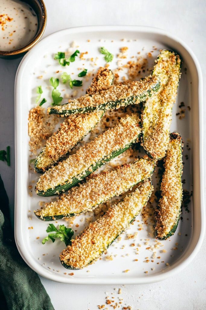 Air Frying the Zucchini Fries