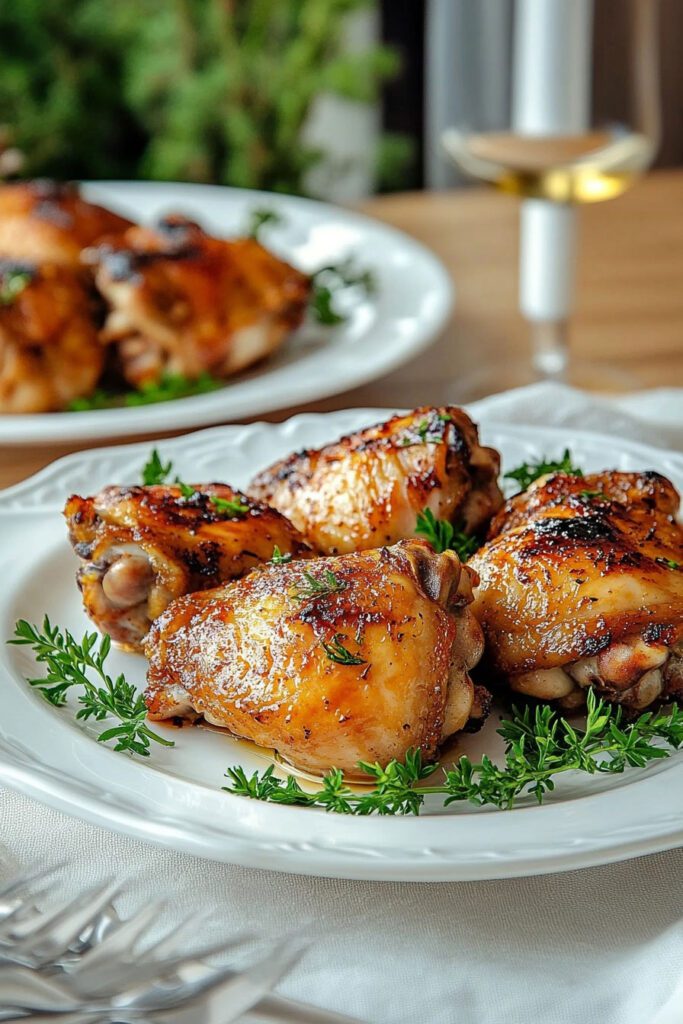 Cooking the Chicken Thighs in the Air Fryer