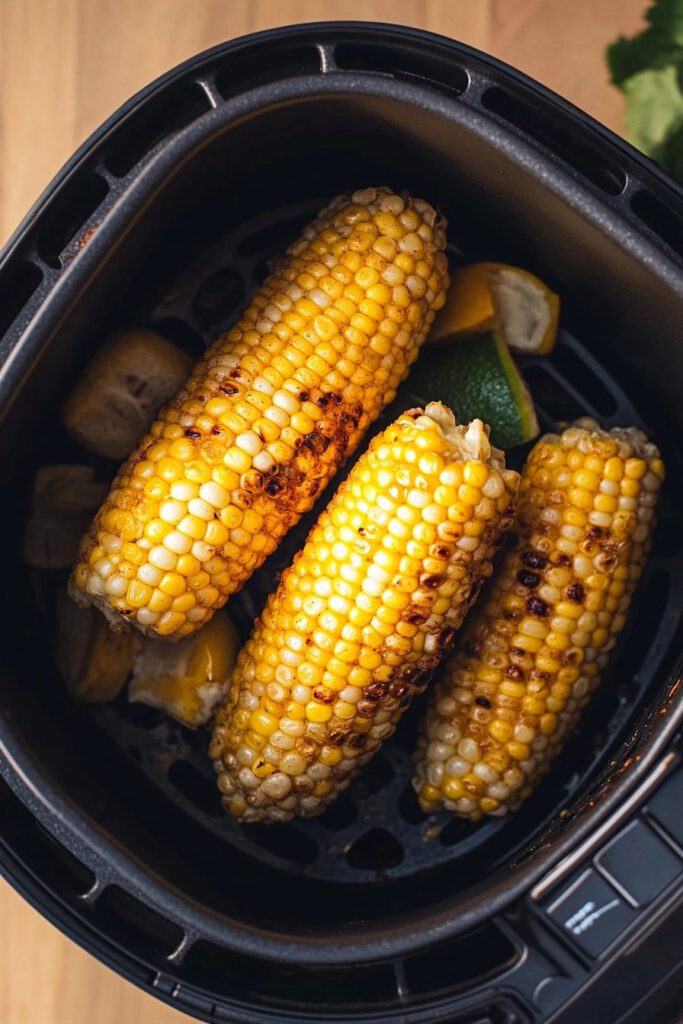 Cooking the Corn in the Air Fryer