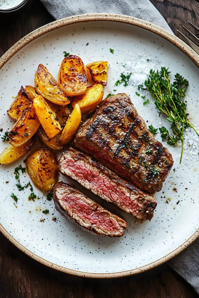 Cooking the Ribeye Steak and Fries in the Air Fryer