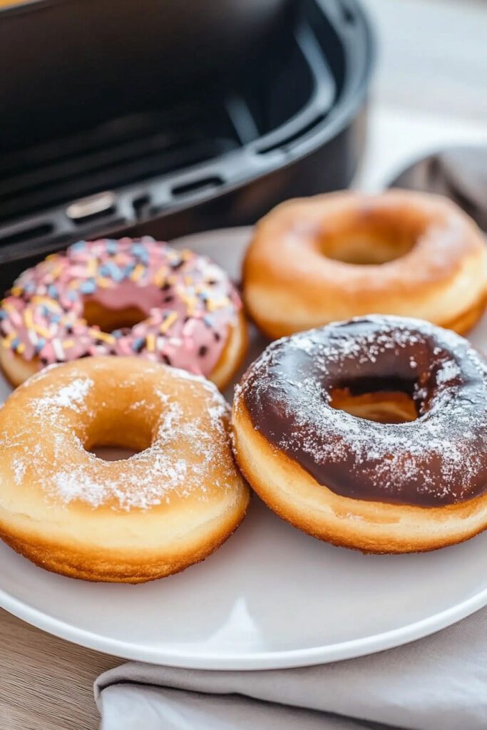 Preparation air fryer donut