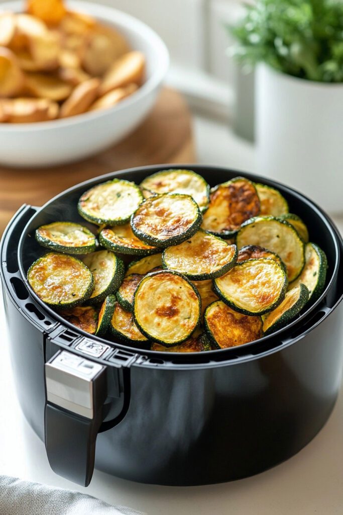 Preparation of Zucchini for Air Frying