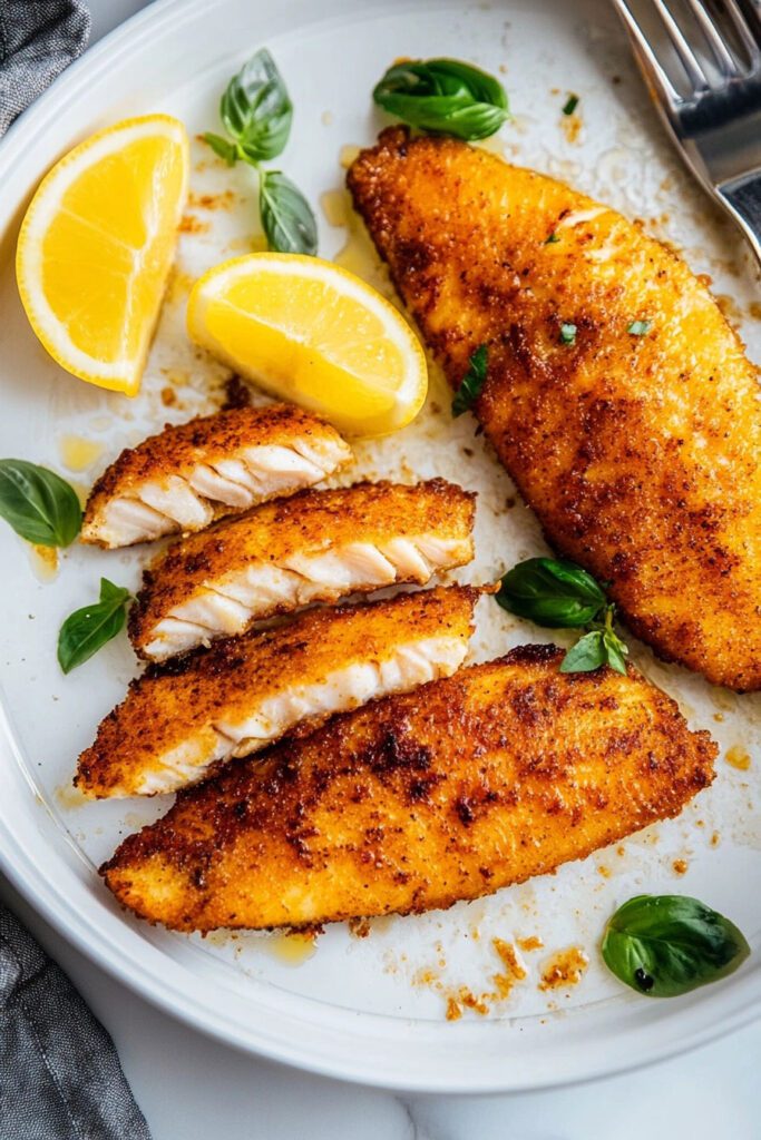 Preparing Air Fryer Tilapia