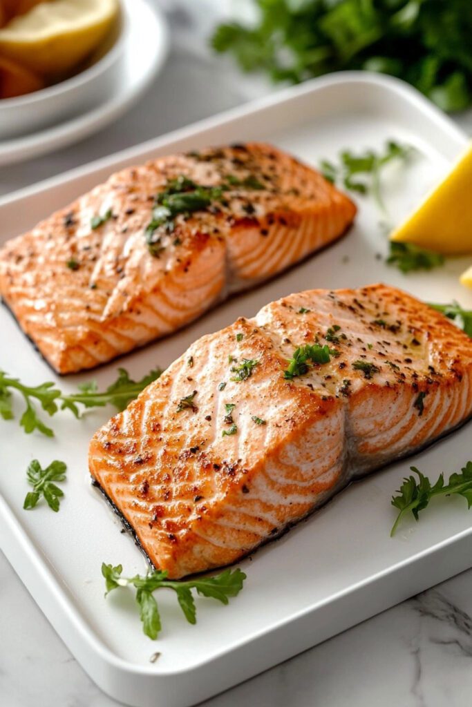 Preparing the Air Fryer Salmon