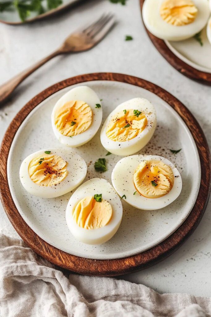 Serving Air Fryer Hard-Boiled Eggs