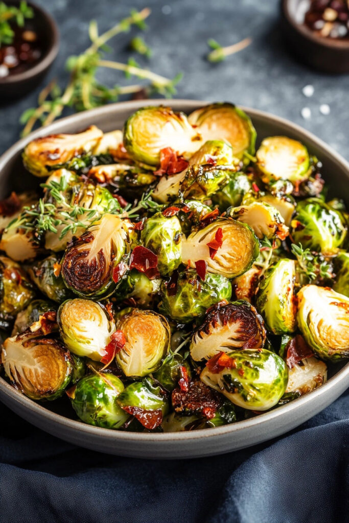 Serving Your Crispy Air Fryer Brussels Sprouts