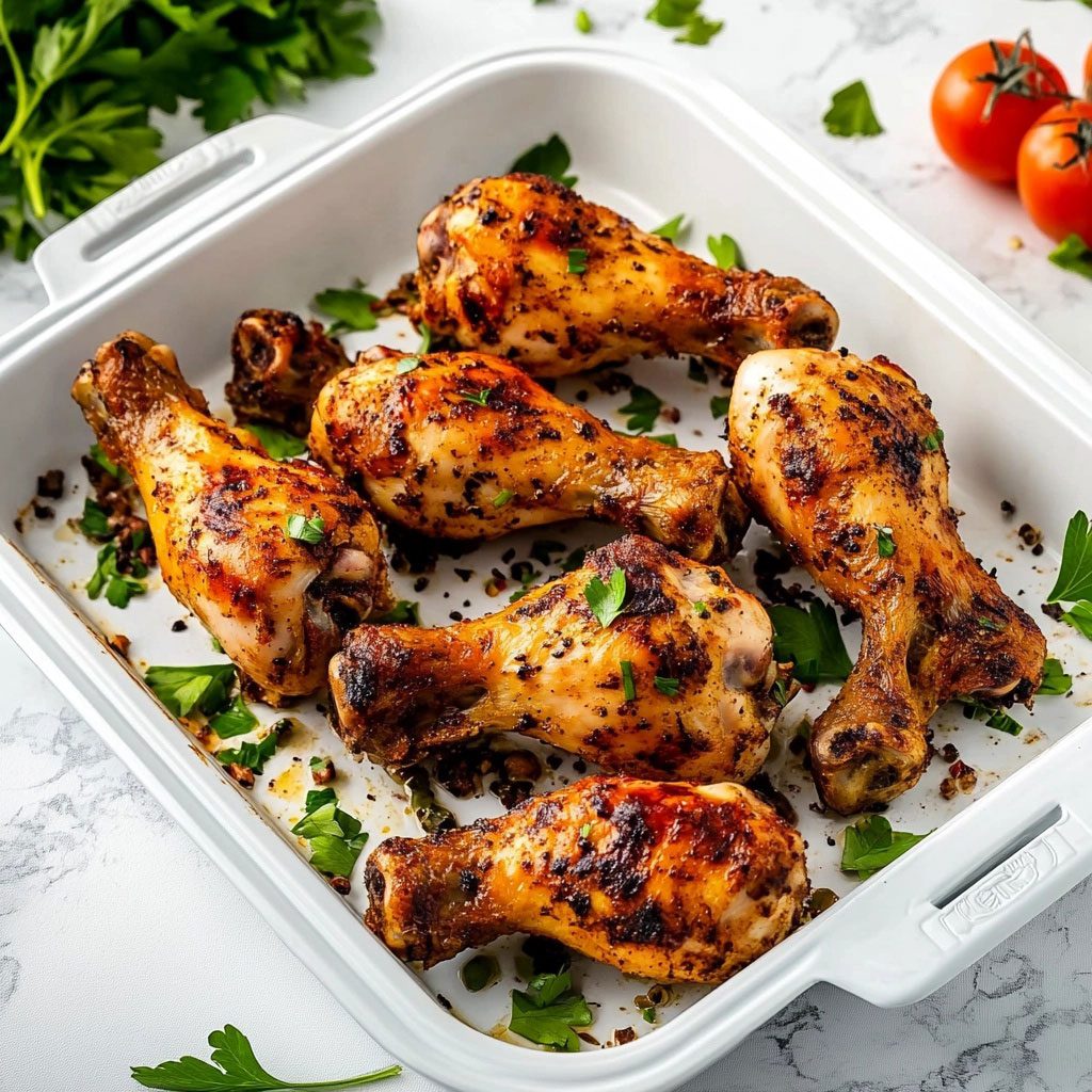 Serving the Air Fryer Chicken Drumsticks