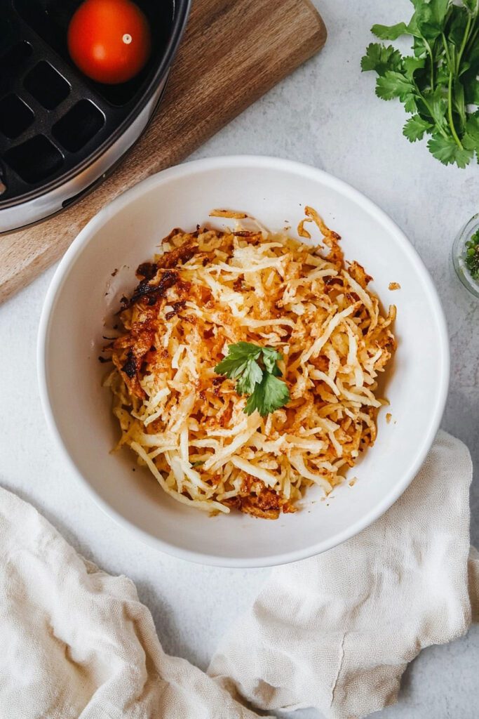 Serving the Air Fryer Hash Browns