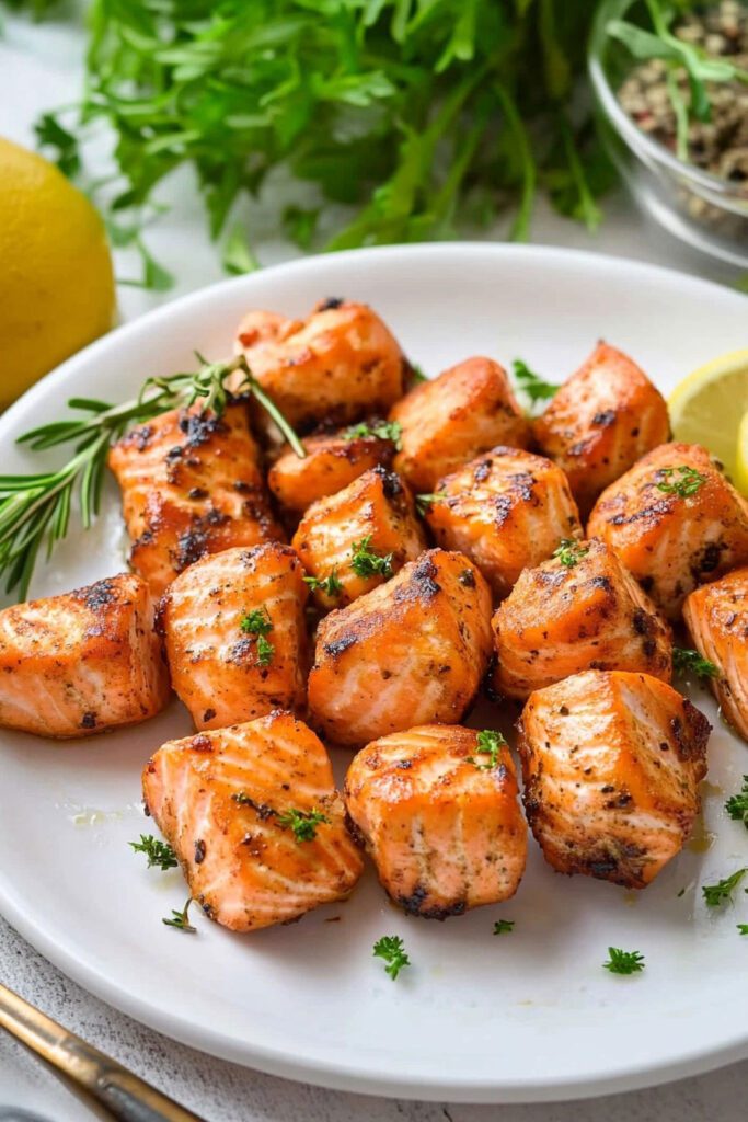 Air Fryer Salmon Bites