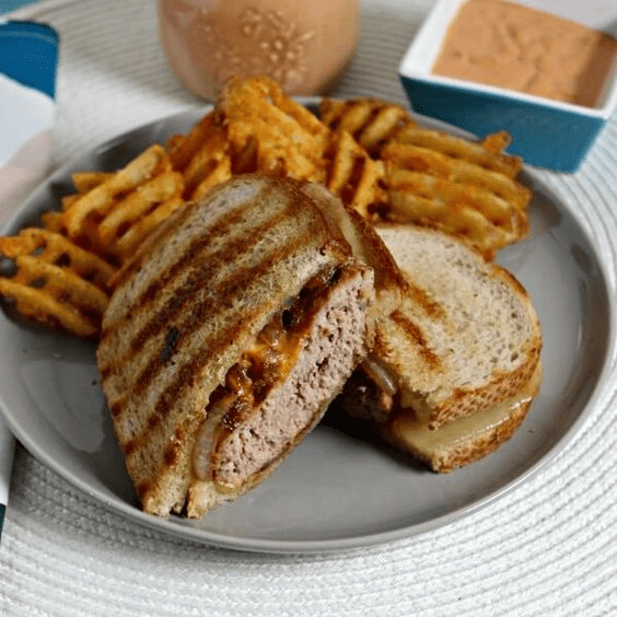 Turkey Burger Patty Melts