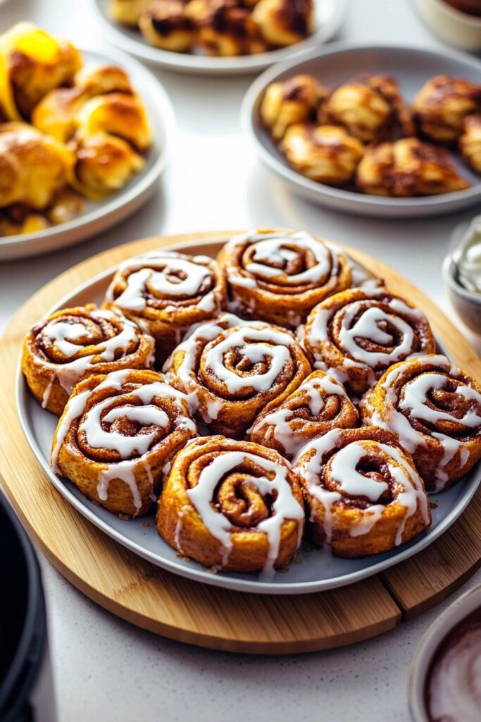 Instructions for Making Air Fryer Cinnamon Rolls