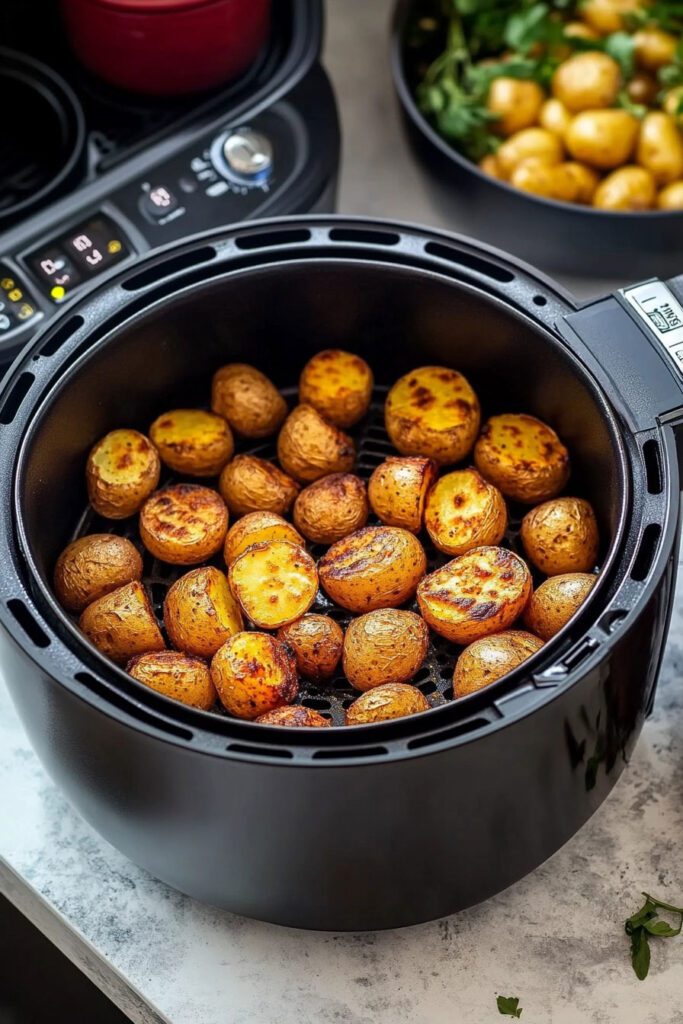 Preparation Steps Air Frying the Potatoes