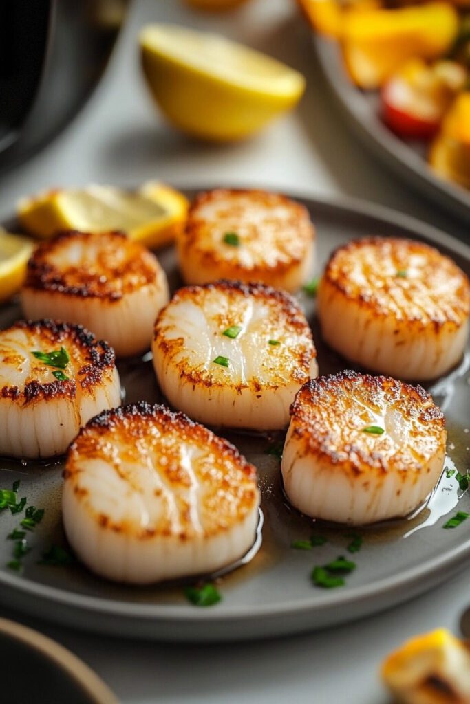 Serve the Air Fryer Scallops