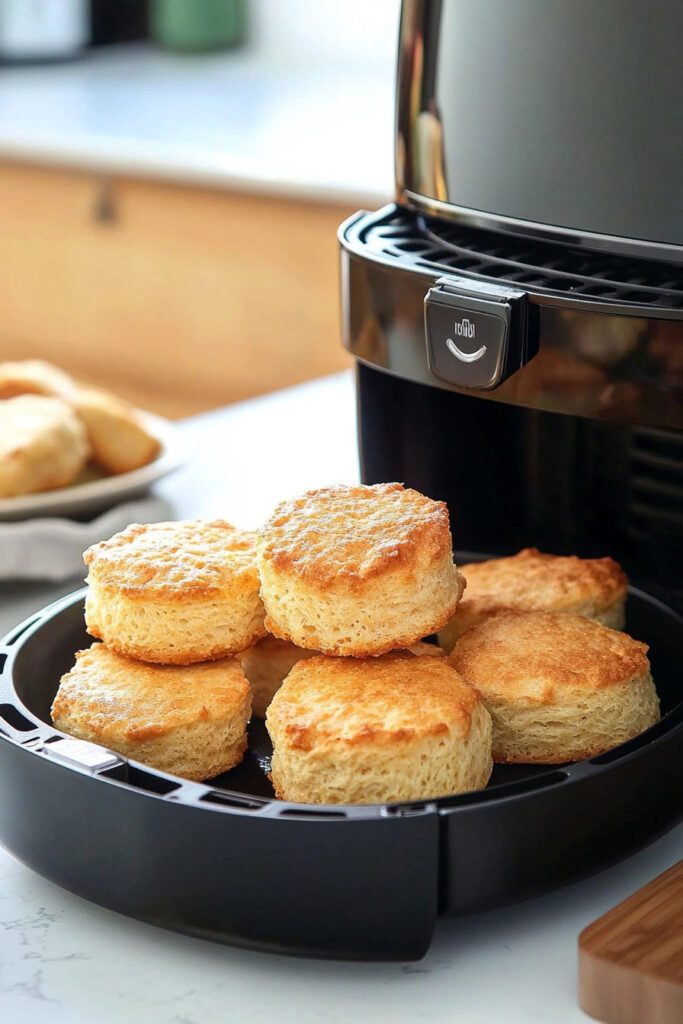 Shaping the Dough for Air Fryer Biscuits