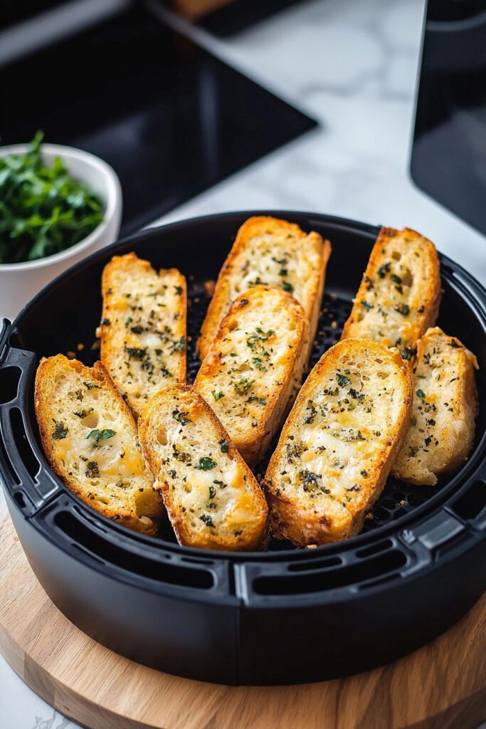 Air Fryer Garlic Bread