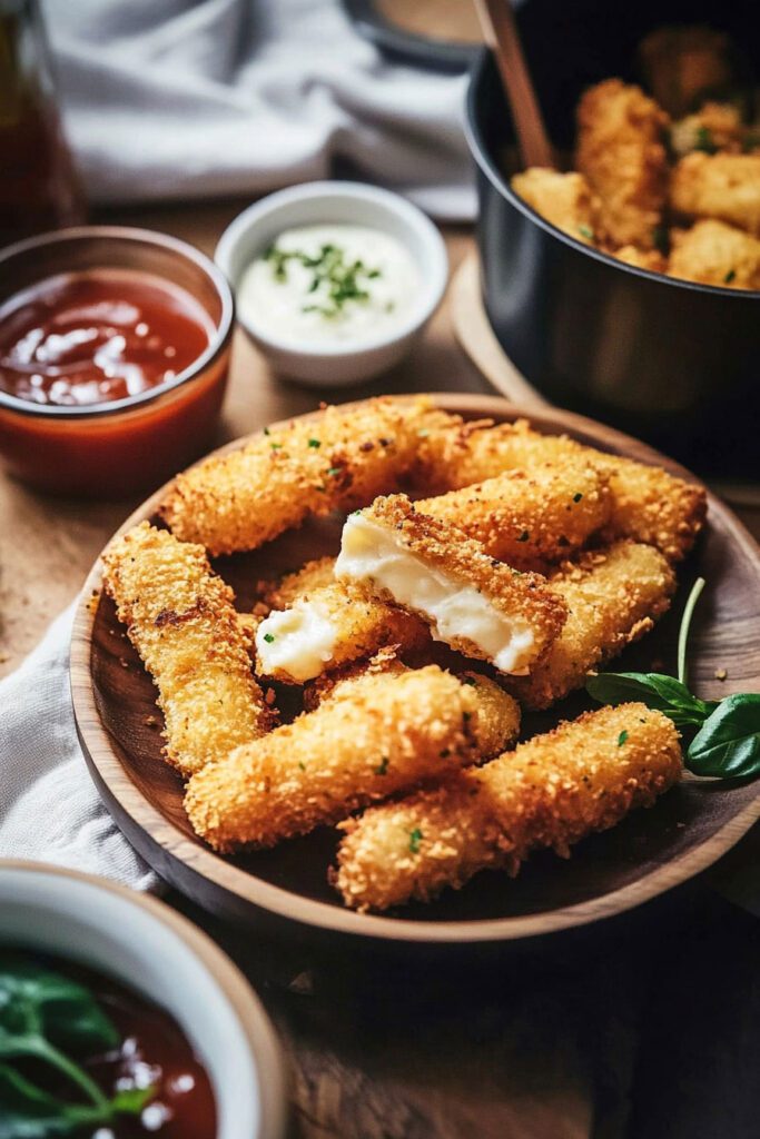 Air Fryer Mozzarella Sticks