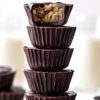 No Bake Cookie Dough Chocolate Cups