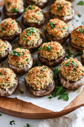 AIP Sausage Stuffed Mushrooms