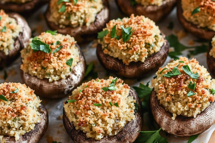 AIP Sausage Stuffed Mushrooms