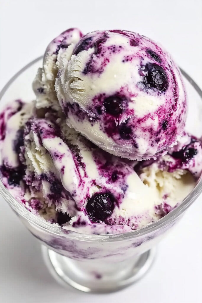 Blueberry Swirl Ice Cream Recipe