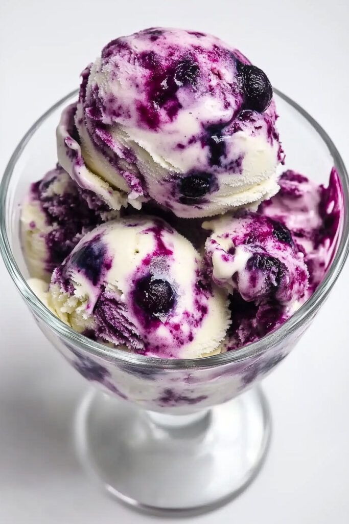 Customizations Blueberry Swirl Ice Cream