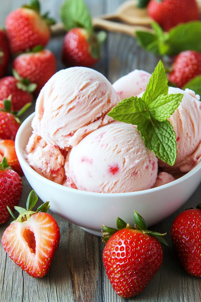 How to Make Blender Strawberry Ice Cream