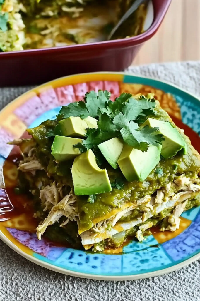 How to Make Green Enchilada Casserole with Chicken