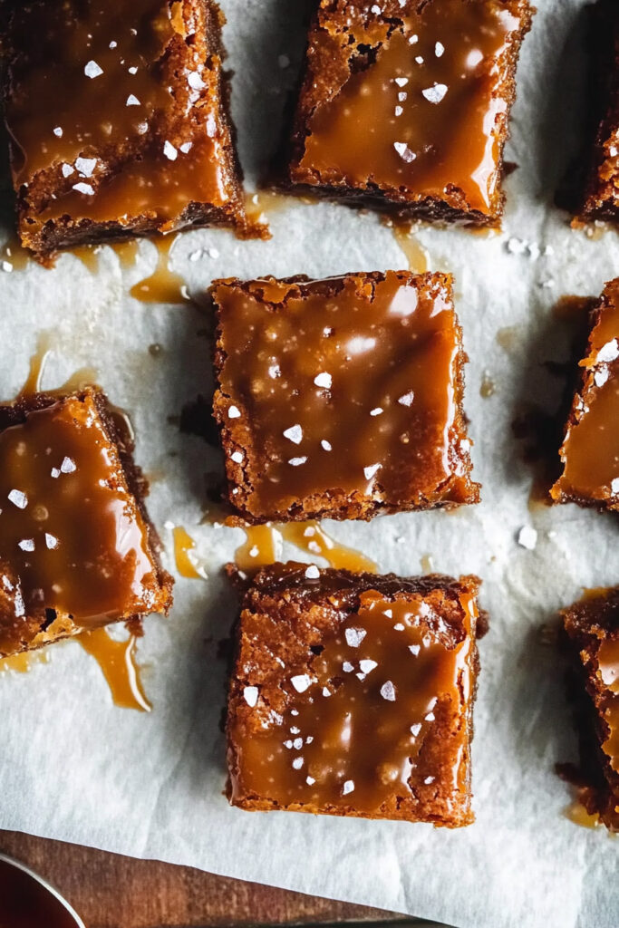 How to Serve Aip Salted Caramel Blondies