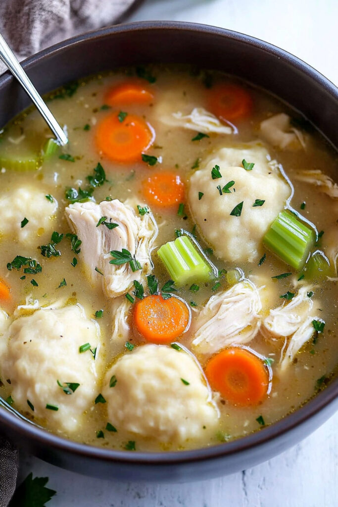 How to Serve Chicken and Dumpling Soup