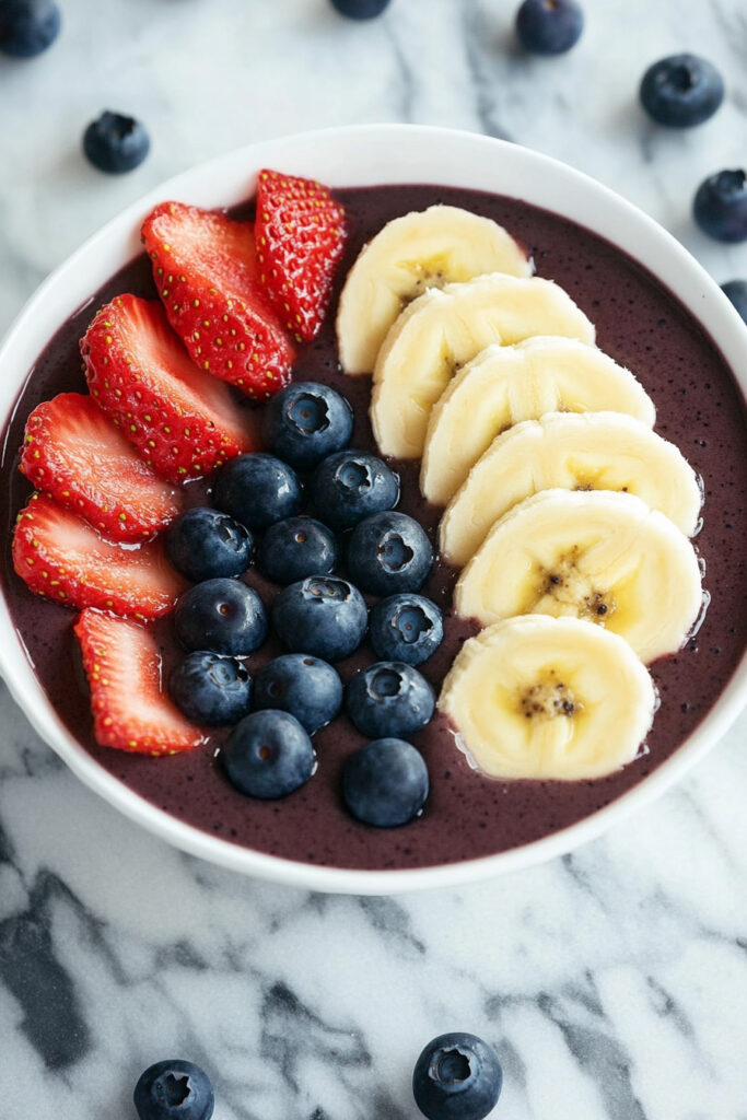 Serving Gut Healing Acai Bowl