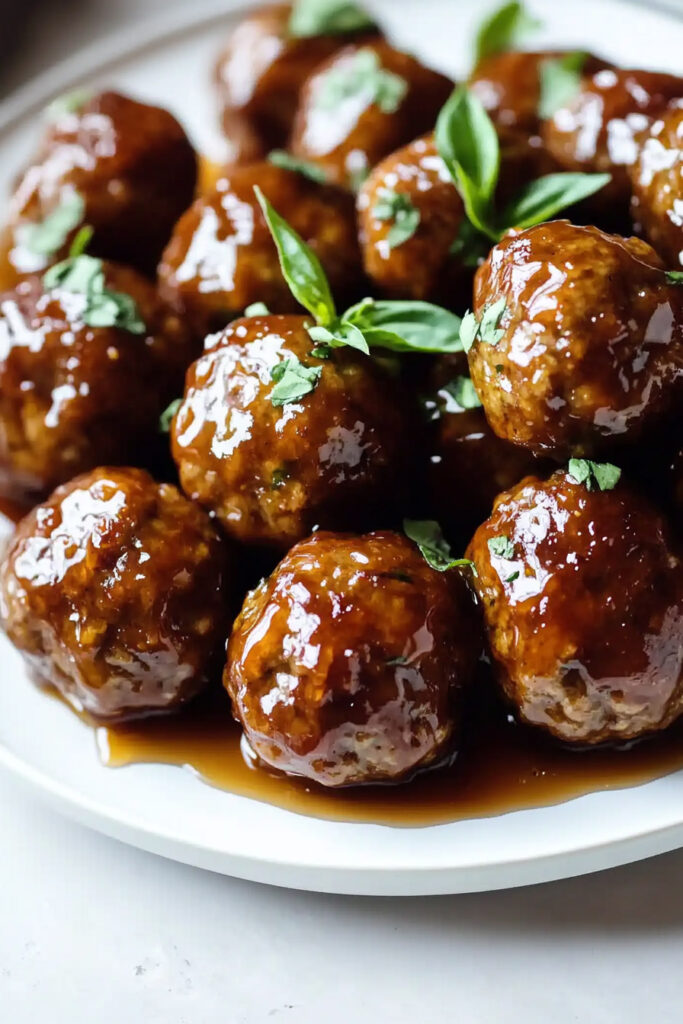 Serving Ideas Honey Garlic Meatballs